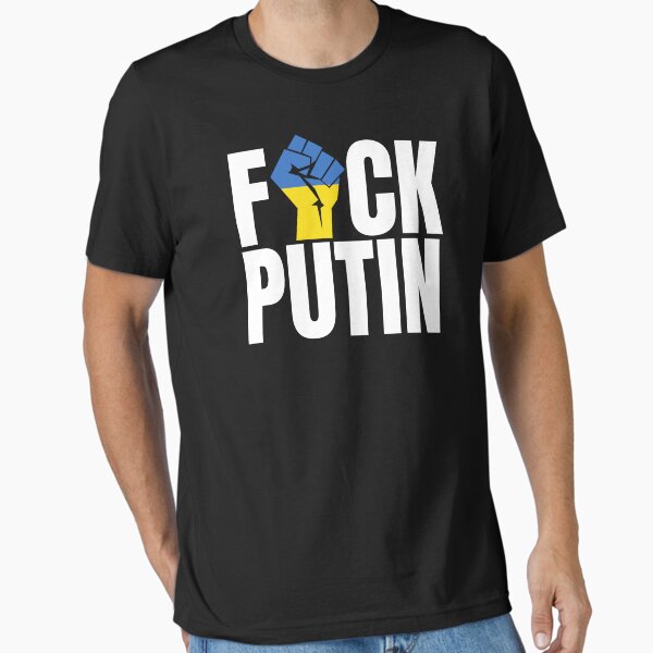 Item preview, Fuck Putin Ukraine Flag Fist Shirt - Ukraine Strong designed and sold by dgavisuals.