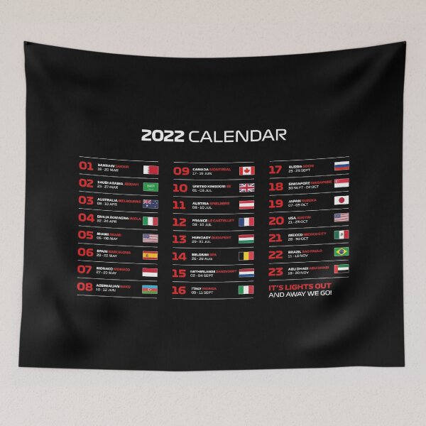 Item preview, 2022 Season Calendar (Black BG) designed and sold by FilipeFerreira.
