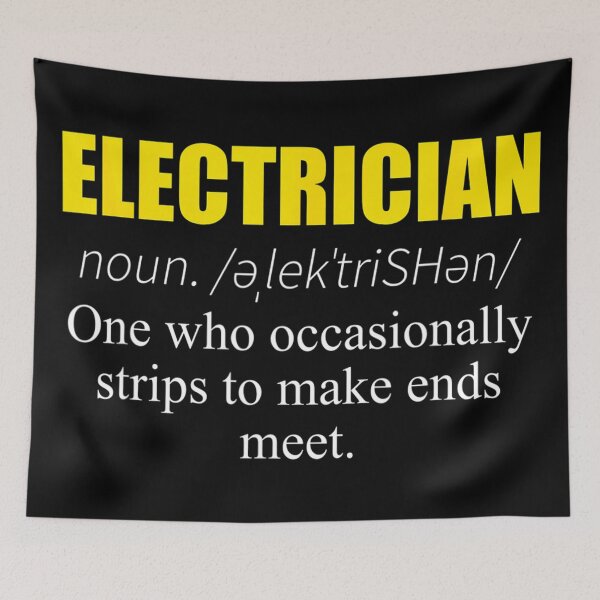 Item preview, Electrician Definition - for Electricity lovers designed and sold by TeesLina.