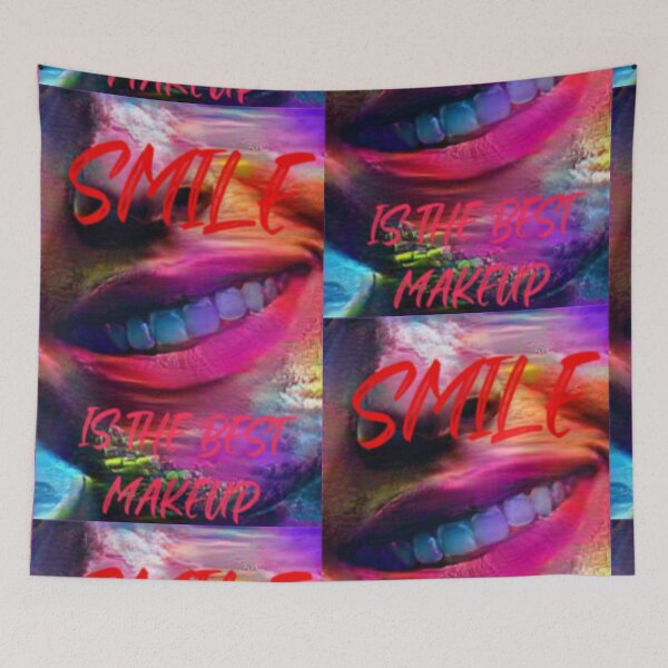 Item preview, Smile is the best make up with red wording shown teeth designed and sold by Bekindtome.