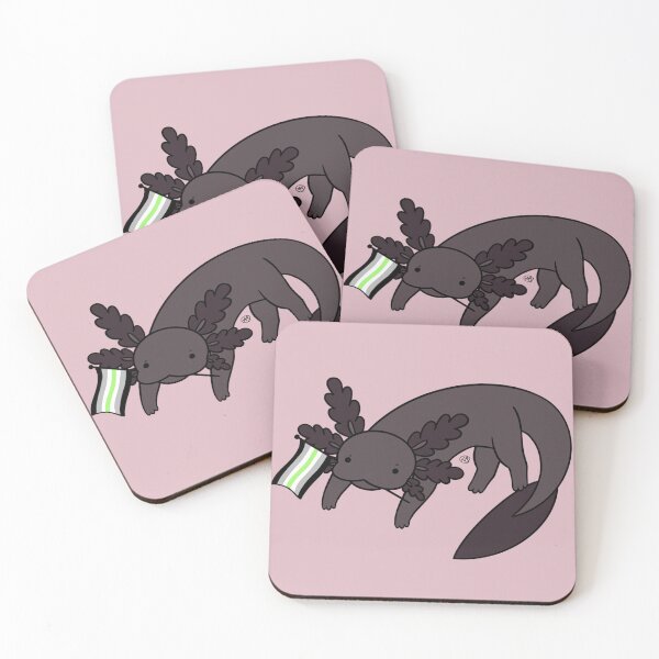 Item preview, Melanistic Pride Axolotl- Agender designed and sold by AstralAbraxas.