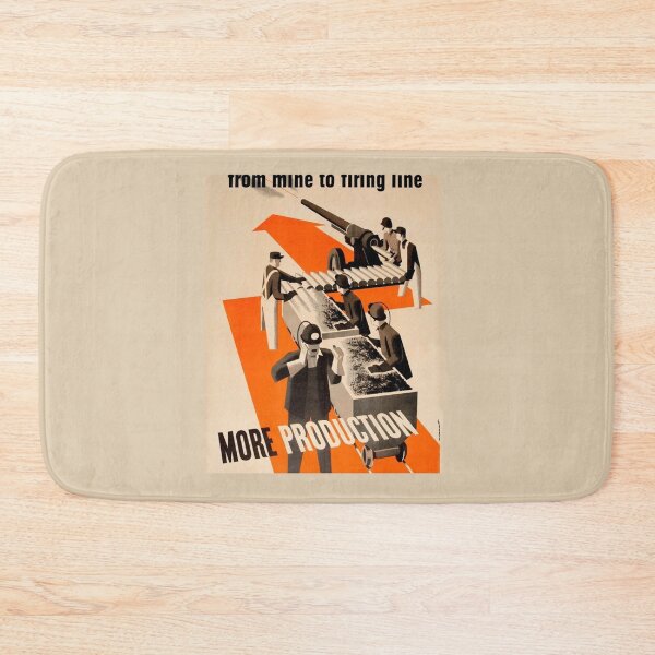 Item preview, From mine to firing line - More Production_quot_, USA WWII Propaganda , 1942 Graphic designed and sold by Suemontana886.
