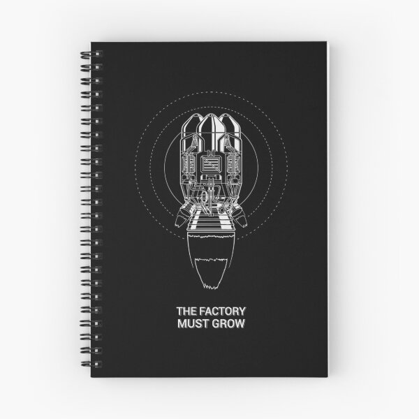 Item preview, Factorio Rocket with The Factory Must Grow meme   designed and sold by Suemontana886.