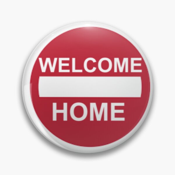 Item preview, WELCOME HOME ominous sign designed and sold by amiebunny.
