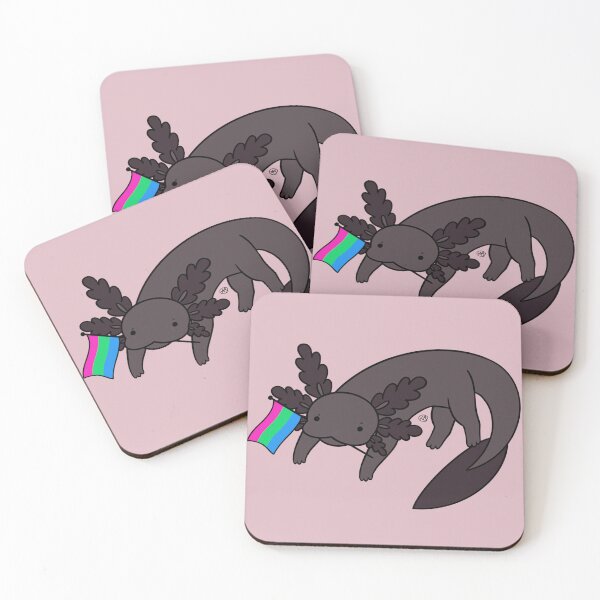 Item preview, Melanistic Pride Axolotl- Polysexual designed and sold by AstralAbraxas.