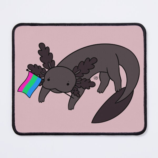 Item preview, Melanistic Pride Axolotl- Polisexual designed and sold by AstralAbraxas.