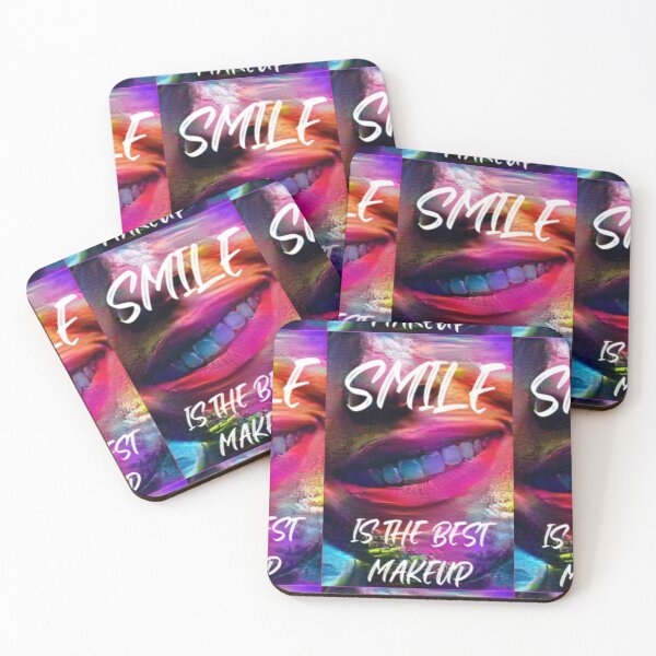 Item preview, Smile is the best make up with white wording shown teeth designed and sold by Bekindtome.