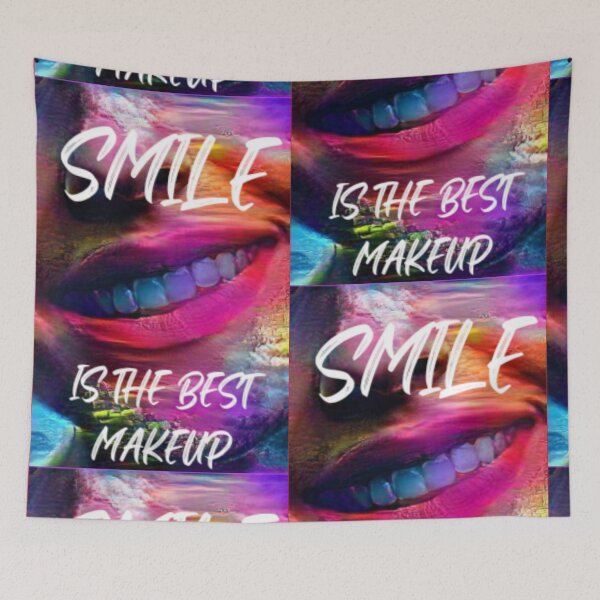 Item preview, Smile is the best make up with white wording shown teeth designed and sold by Bekindtome.