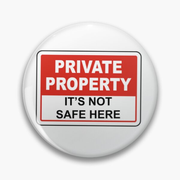 Item preview, ITs NOT SAFE HERE ominous warning sign designed and sold by amiebunny.