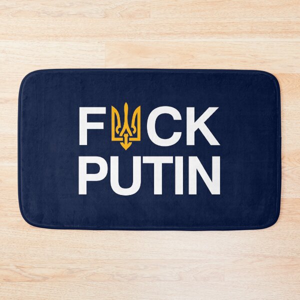 Item preview, Anti Putin, I Stand with Ukraine with Ukrainian Flag Trident  designed and sold by BootsBoots.