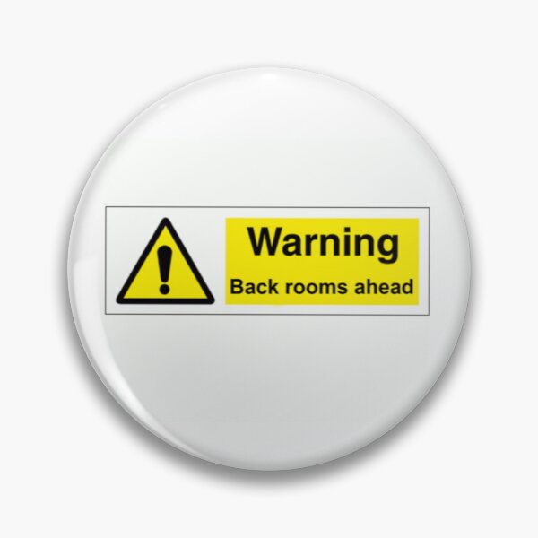 Item preview, BACK ROOMS AHEAD warning sign designed and sold by amiebunny.