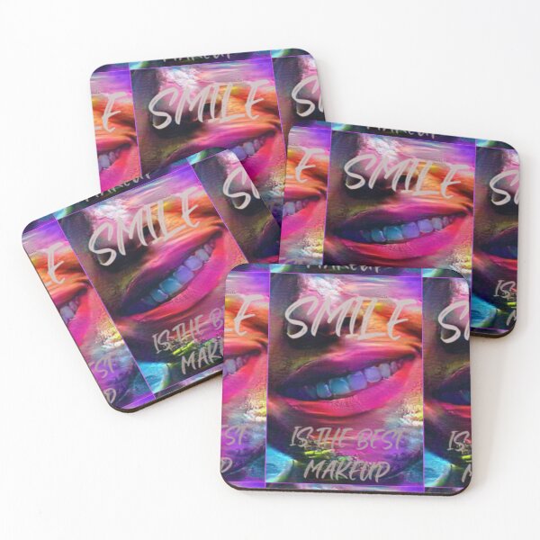 Item preview, Smile is the best make up with grey wording shown teeth designed and sold by Bekindtome.