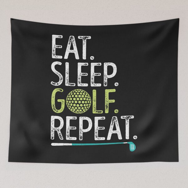 Item preview, Eat Sleep Golf Repeat Golfing Golfer Funny Men Women Sports designed and sold by ufodinosaur.