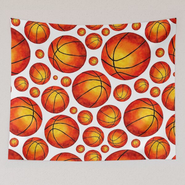Item preview, Basketball Basket Ball Pattern Design Balls Sports designed and sold by Spaceshipsells.
