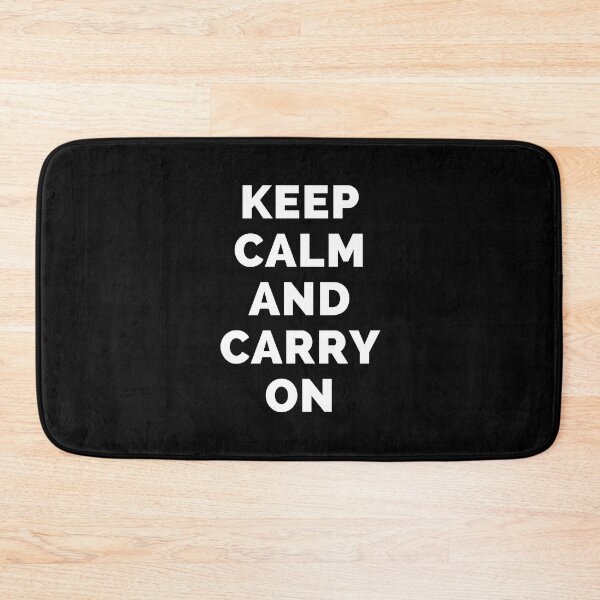 Item preview, Keep Calm And Carry On - Black And White Simple Font - Funny Meme Sarcastic Satire - Self Inspirational Quotes - Inspirational Quotes About Life and Struggles designed and sold by ExploreTheStore.