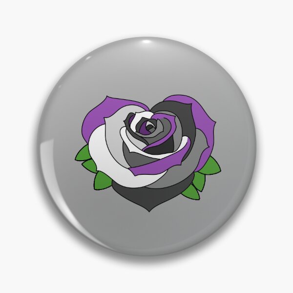 Aperçu de l'œuvre Fierté asexuée Rose Coeur créée et vendue par turnipturnip.