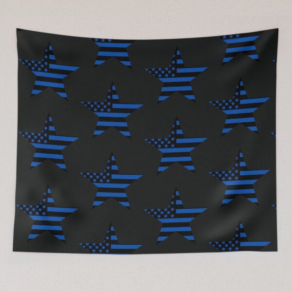 Item preview, American Flag Thin Blue Line designed and sold by fouzy.