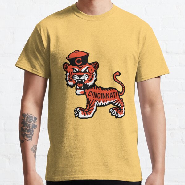 Cincinnati Bengals - Vintage Walking Angry Tiger Long Sleeve T-Shirt