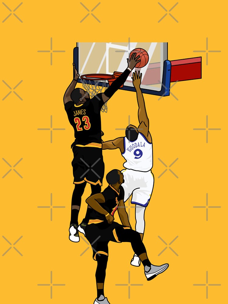 LeBron James Blocks Andre Iguodala (Pixel Art) Magnet for Sale by  RatTrapTees