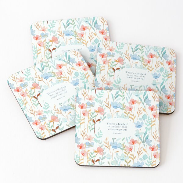 Item preview, There's a bluebird in my heart that wants to get out - Bukowski designed and sold by StudioCitrine.