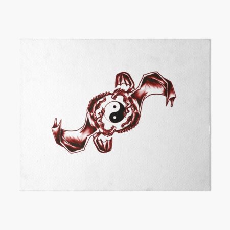 Download Yin Yang Dragons Art Board Print By Koolmodee Redbubble
