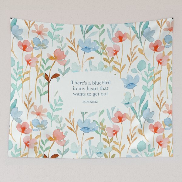 Item preview, There's a bluebird in my heart that wants to get out - Bukowski designed and sold by StudioCitrine.