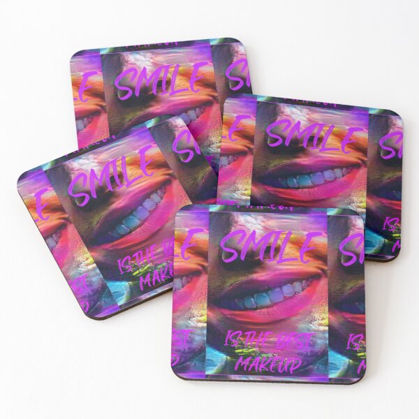 Item preview, Smile is the best make up with purple wording shown teeth designed and sold by Bekindtome.