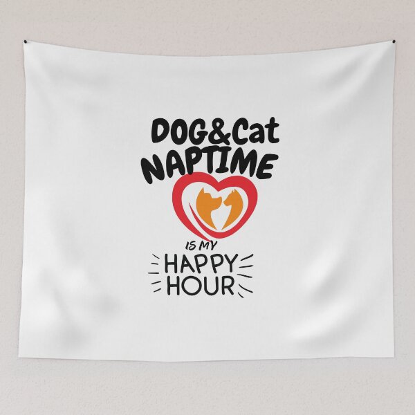 Item preview, Dog & Cat naptime is my happy hour Classic T-shirt  designed and sold by dirlkhiat.