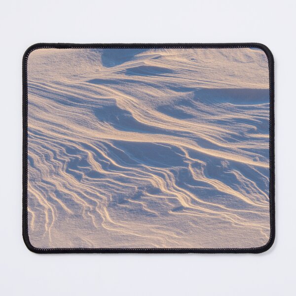 Item preview, Abstract Art by Nature - Wind Sculpted Snowdrifts in Pale Blue and Gold designed and sold by Georgia Mizuleva.