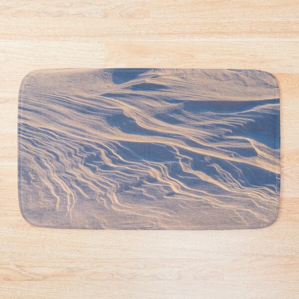Item preview, Abstract Art by Nature - Wind Sculpted Snowdrifts in Pale Blue and Gold designed and sold by Georgia Mizuleva.