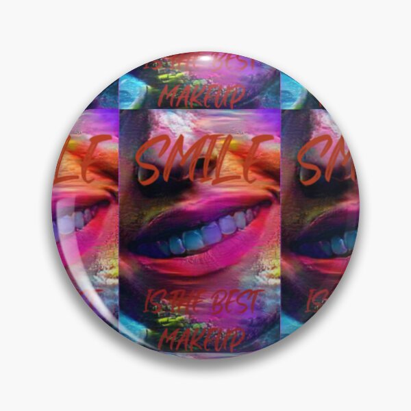 Item preview, Smile is the best make up with dark red wording shown teeth designed and sold by Bekindtome.