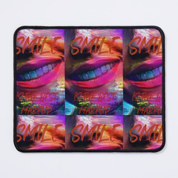Item preview, Smile is the best make up with dark red wording shown teeth designed and sold by Bekindtome.