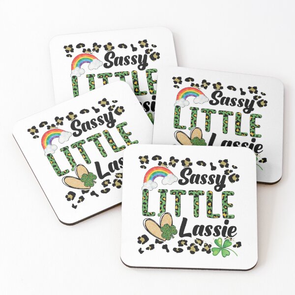 Item preview, Sassy Little Lassie Happy St Patricks Day Shirt Women leopard designed and sold by ecomdesign.
