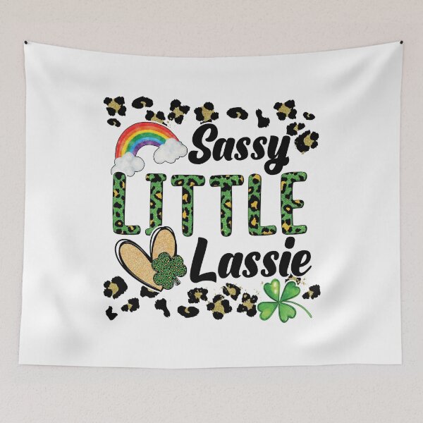 Item preview, Sassy Little Lassie Happy St Patricks Day Shirt Women leopard designed and sold by ecomdesign.