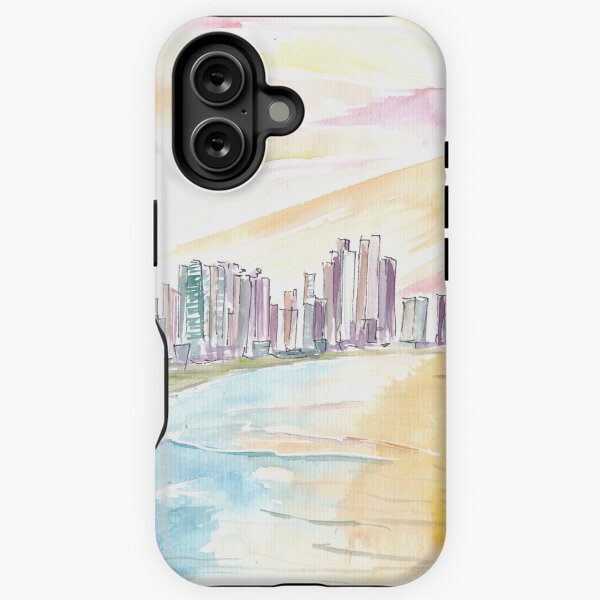 Item preview, Panama City Impressive Skyline with Ocean and Sunset designed and sold by artshop77.