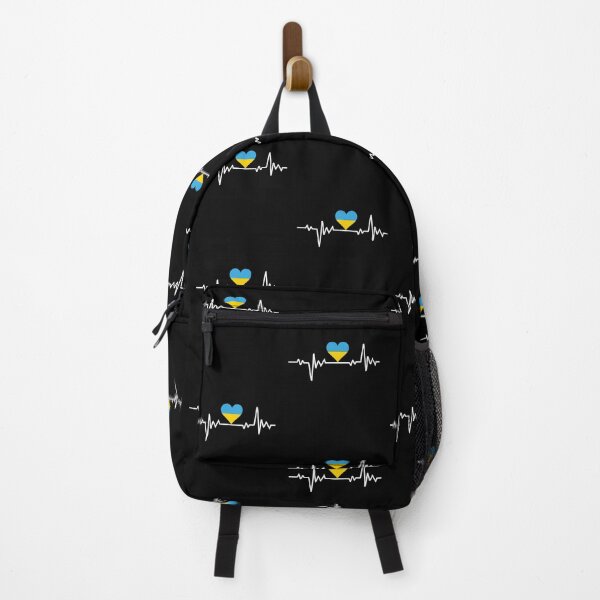 Item preview, I Stand With Ukraine Support Ukrainian Flag Heartbeat designed and sold by stareongroup.