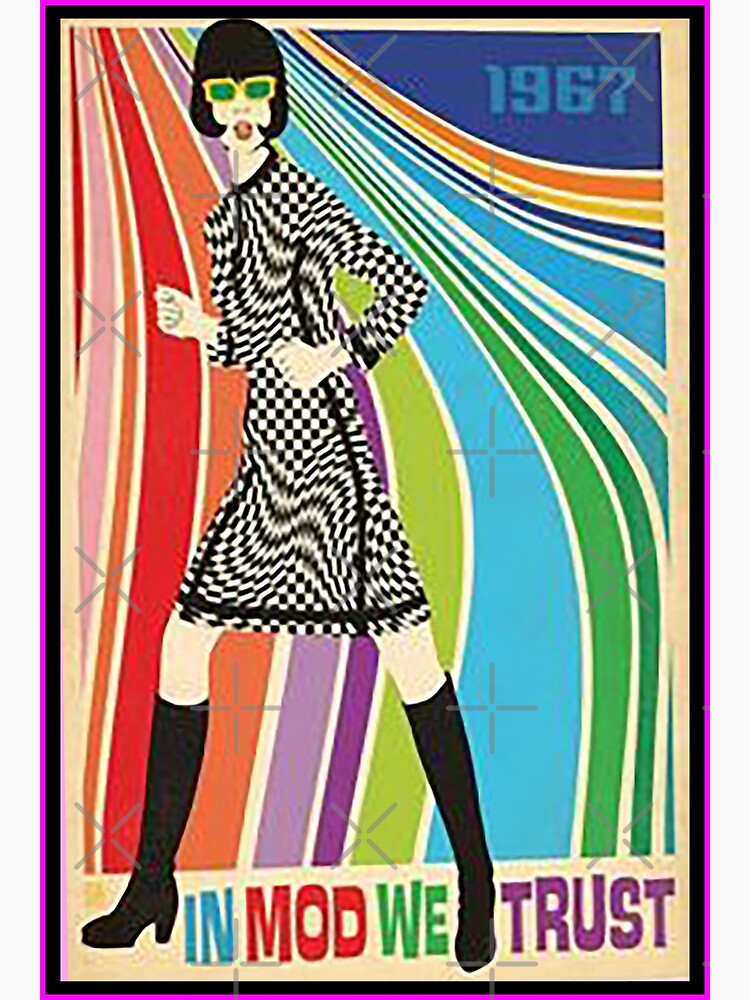 rense parallel Brace In Mod We Trust, London Mod, 1960s, sixties,OpArt, 1960s fashion,vintage  poster, mid century modern, " Canvas Print for Sale by Nostrathomas66 |  Redbubble