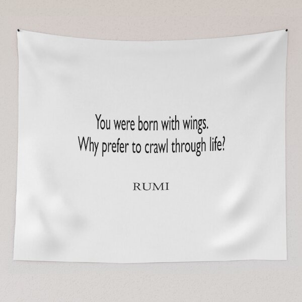 Item preview, You were born with wings. Why prefer to crawl through life? designed and sold by LovePhilosophy.