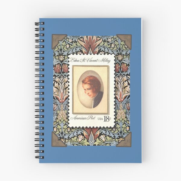 Item preview, Edna St. Vincent Millay postage stamp assemblage designed and sold by ThsModernWords.