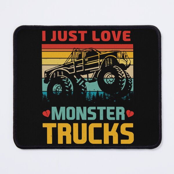 Item preview, I love Monster Trucks Retro Sunset designed and sold by soudaniet.