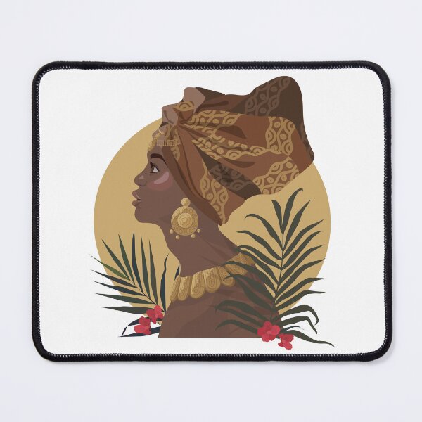 Item preview, African Woman Wearing a Scarf designed and sold by fouzy.