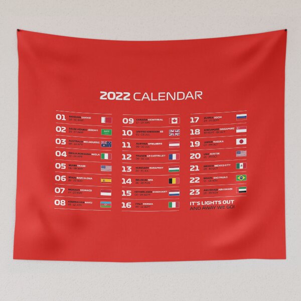Item preview, 2022 Season Calendar (Red BG) designed and sold by FilipeFerreira.