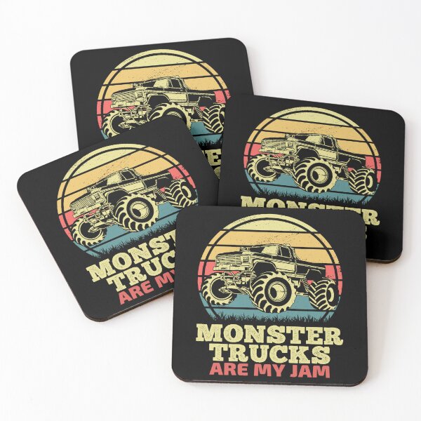Item preview, Monster Trucks Are My Jam Sunset Retro designed and sold by soudaniet.