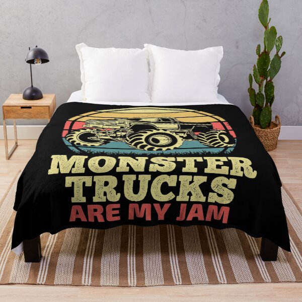 Item preview, Monster Trucks Are My Jam Sunset Retro designed and sold by soudaniet.