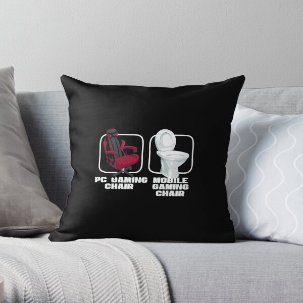 Best Gaming Chair Funny Gamer Throw Pillow for Sale by shopdiego