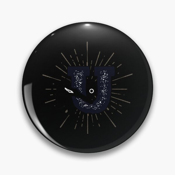 Item preview, Monogram U Cricket Batter Sunburst Sticker designed and sold by batesyadi3.