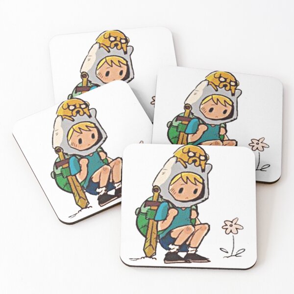 Item preview, A man with blond hair and his yellow dog looking at a flower designed and sold by Alma fortalecida1.