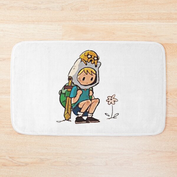 Item preview, A man with blond hair and his yellow dog looking at a flower designed and sold by Alma fortalecida1.