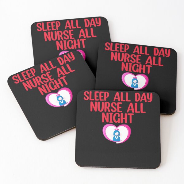 Item preview, Sleep all day nurse all night designed and sold by Mr Wolf.