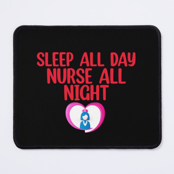 Item preview, Sleep all day nurse all night designed and sold by Mr Wolf.